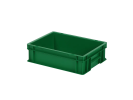Stapelbehälter / Tellerbehälter - 400 x 300 x H 120 mm - Grün (glatter Boden) - 1