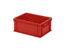 Bac gerbable / bac à assiettes - 400 x 300 x H 175 mm - Rouge (fond lisse) - 1
