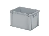 Bac gerbable / bac à assiettes - 400 x 300 x H 280 mm - Gris (fond renforcé)