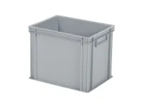 Stacking bin / bin for plates - 400 x 300 x H 320 mm - grey (reinforced base)