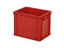 Bac gerbable / bac à assiettes - 400 x 300 x H 320 mm - Rouge (fond renforcé) - 1