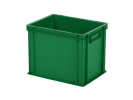 Bac gerbable / bac à assiettes - 400 x 300 x H 320 mm - Vert (fond renforcé) - 1