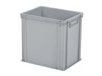 Stacking bin / bin for plates - 400 x 300 x H 400 mm - grey (reinforced base)