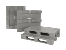Palette industrielle type TC3 - gris (avec bords) - 5