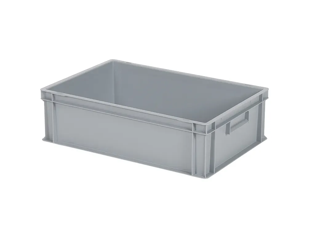 Stacking bin - 600 x 400 x H 175 mm - grey (smooth base)