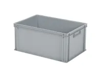 Stacking bin - 600 x 400 x H 280 mm - grey (reinforced base)