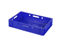 Stacking bin E1 - blue - 600 x 400 x H 125 mm