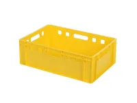 Stacking bin E2 - yellow - 600 x 400 x H 200 mm