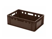 Stacking bin E2 - brown - 600 x 400 x H 200 mm