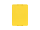 Bac gerbable avec couvercle - 400 x 300 x H 133 mm - Jaune - (fond lisse) - 3