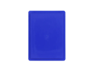 Bac gerbable avec couvercle - 400 x 300 x H 250 mm - Bleu - (fond lisse) - 3