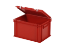 Bac gerbable avec couvercle - 400x300xH250mm - rouge - 2