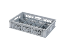 Casier à verres BASIC - 600 x 400 x H 130 mm pour 12 verres - 1