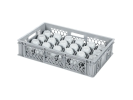 Casier à verres BASIC - 600 x 400 x H 130 mm pour 24 verres - ht. de verre max. 103mm - Ø max. 85mm - 1