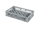 Casier à verres BASIC - 600 x 400 x H 130 mm pour 24 verres - ht. de verre max. 103mm - Ø max. 85mm - 2