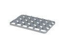 Casier à verres BASIC - 600 x 400 x H 130 mm pour 24 verres - ht. de verre max. 103mm - Ø max. 85mm - 3
