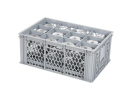 Casier à verres BASIC - 600 x 400 x H 250 mm pour 12 verres - ht. de verre max. 222mm - Ø max. 116mm - 1